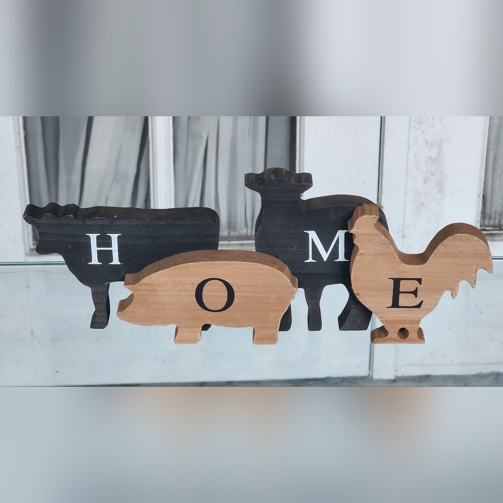 Wooden Farm Animal Cut Outs, Barn/Farm Decor, Rustic Feel, Stand Along Decor